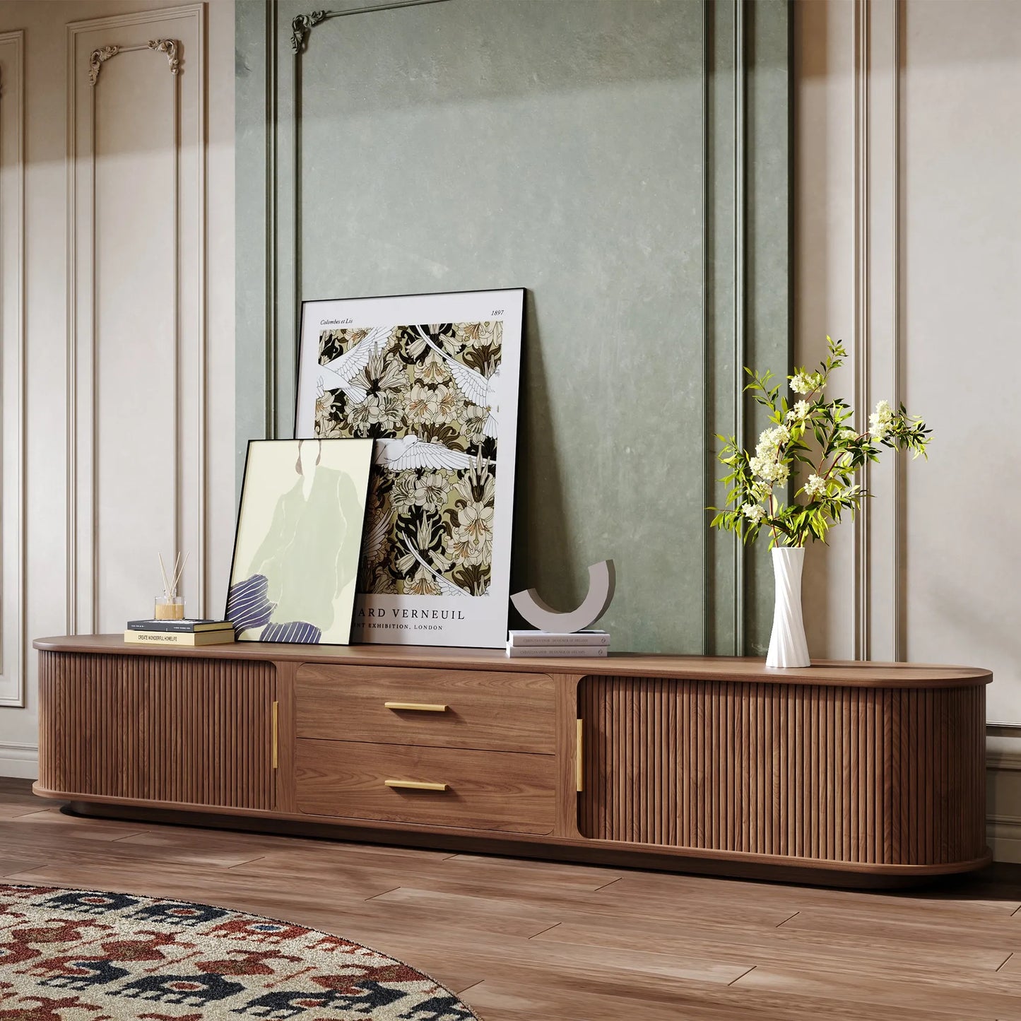 Eos-94.49"Mid-Century Modern TV Stand