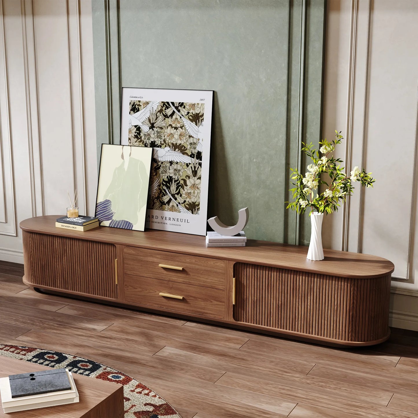 Eos-94.49"Mid-Century Modern TV Stand