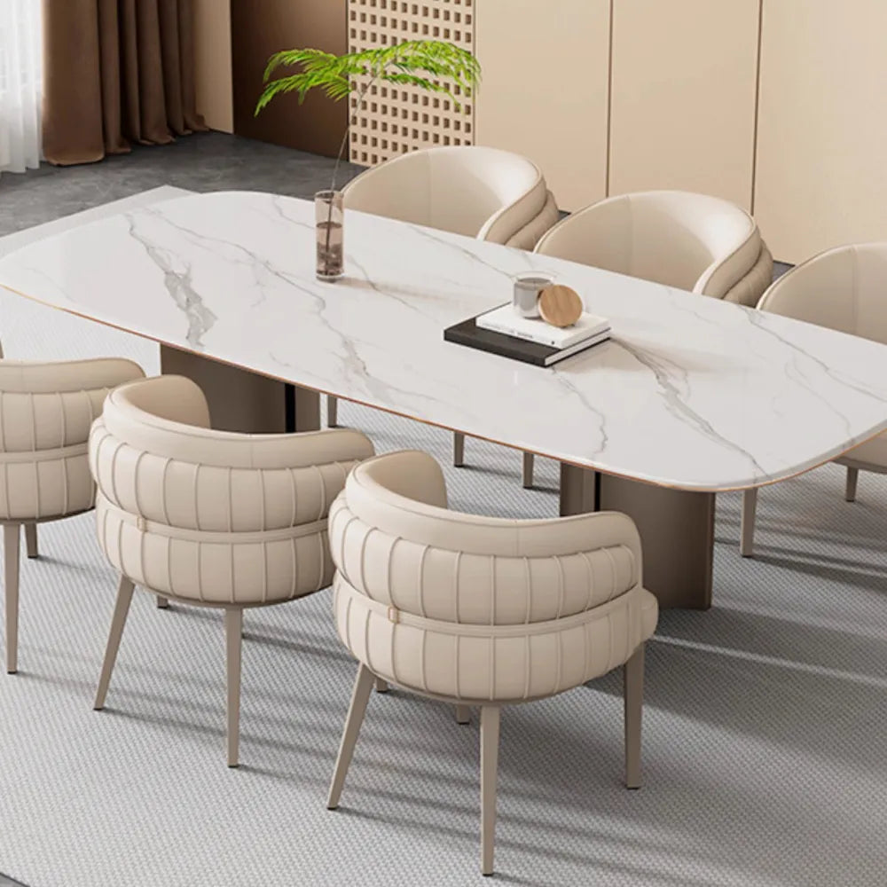 Lot de 2 chaises de salle à manger modernes et luxueuses 