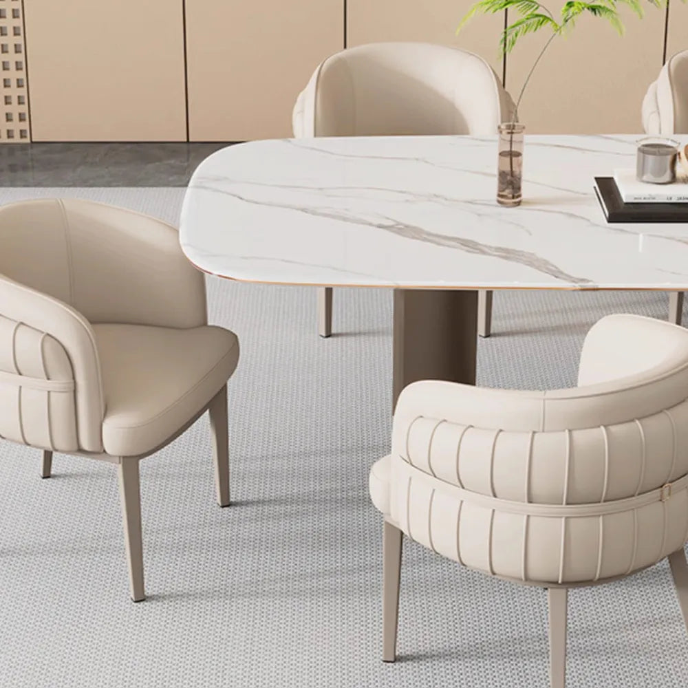 Lot de 2 chaises de salle à manger modernes et luxueuses 
