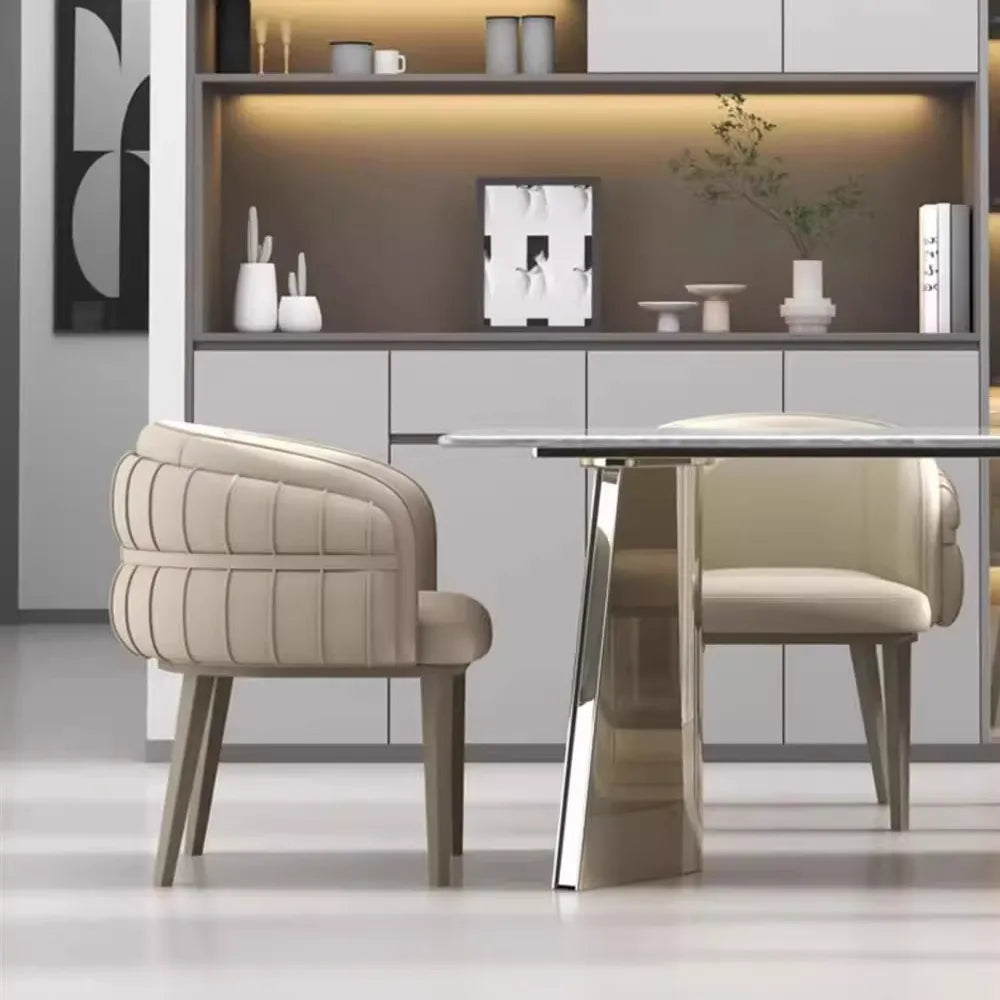 Lot de 2 chaises de salle à manger modernes et luxueuses 
