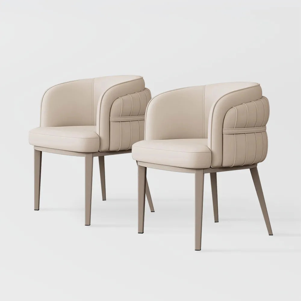 Lot de 2 chaises de salle à manger modernes et luxueuses 
