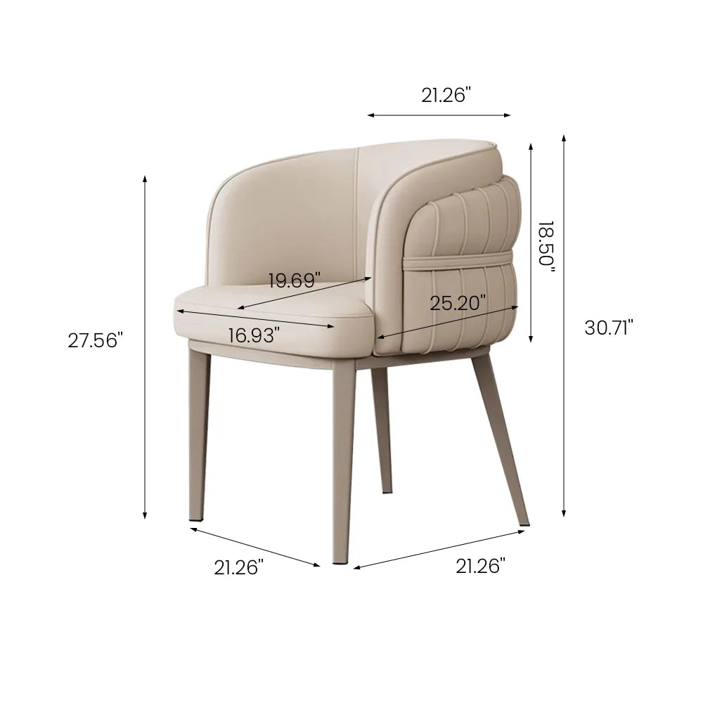 Lot de 2 chaises de salle à manger modernes et luxueuses 