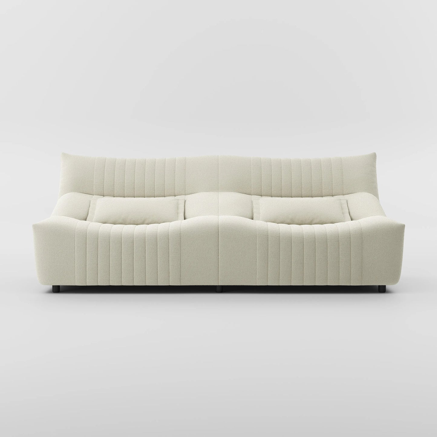 88-inch Modern Country Harp Pattern Three-Seater Sofa