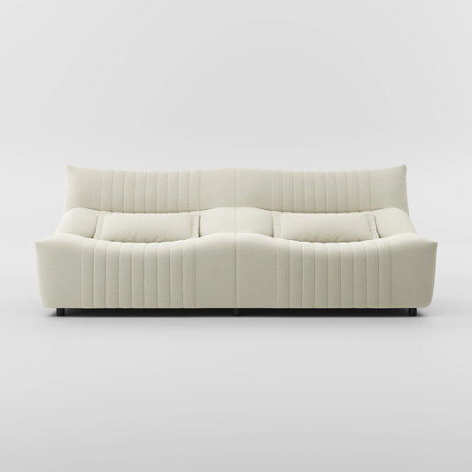 88-inch Modern Country Harp Pattern Three-Seater Sofa