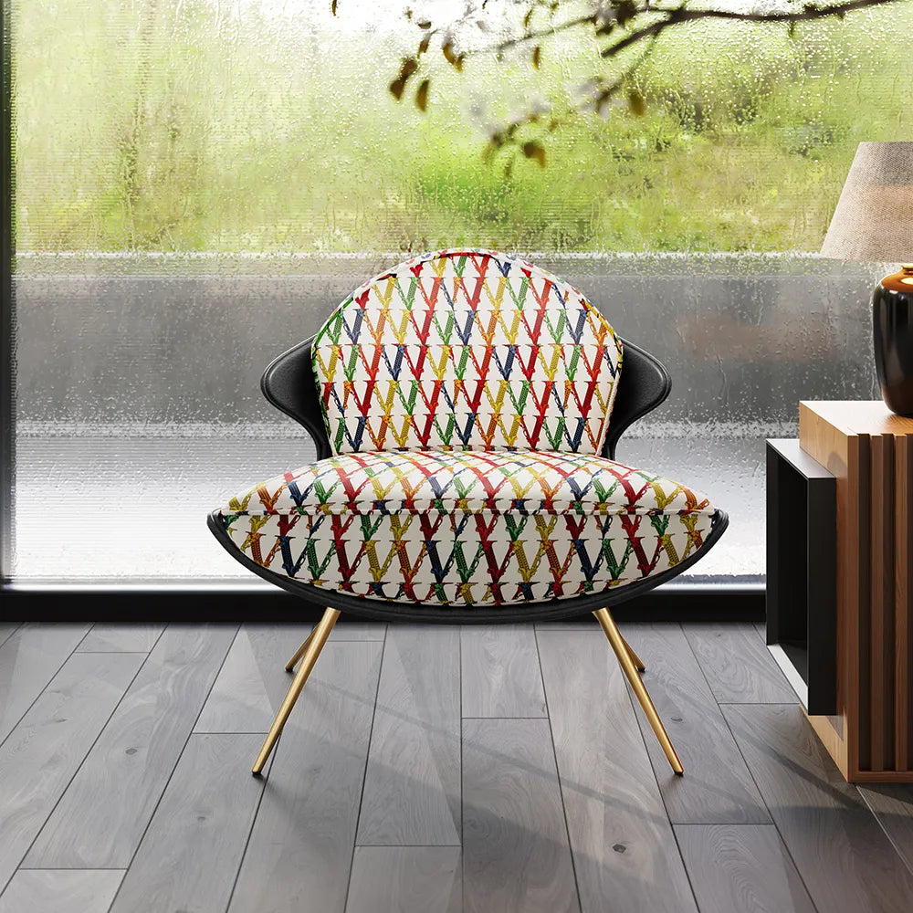 Colorblocking Accent Chair