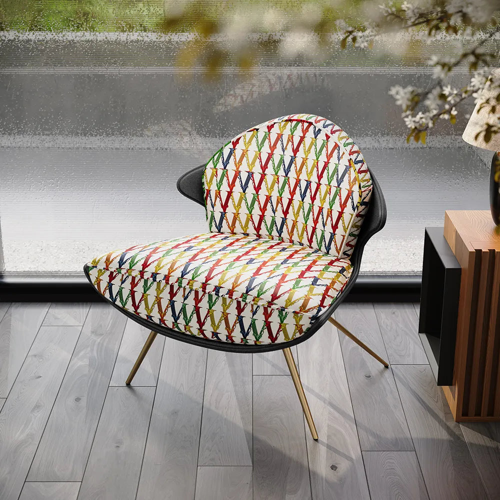 Colorblocking Accent Chair
