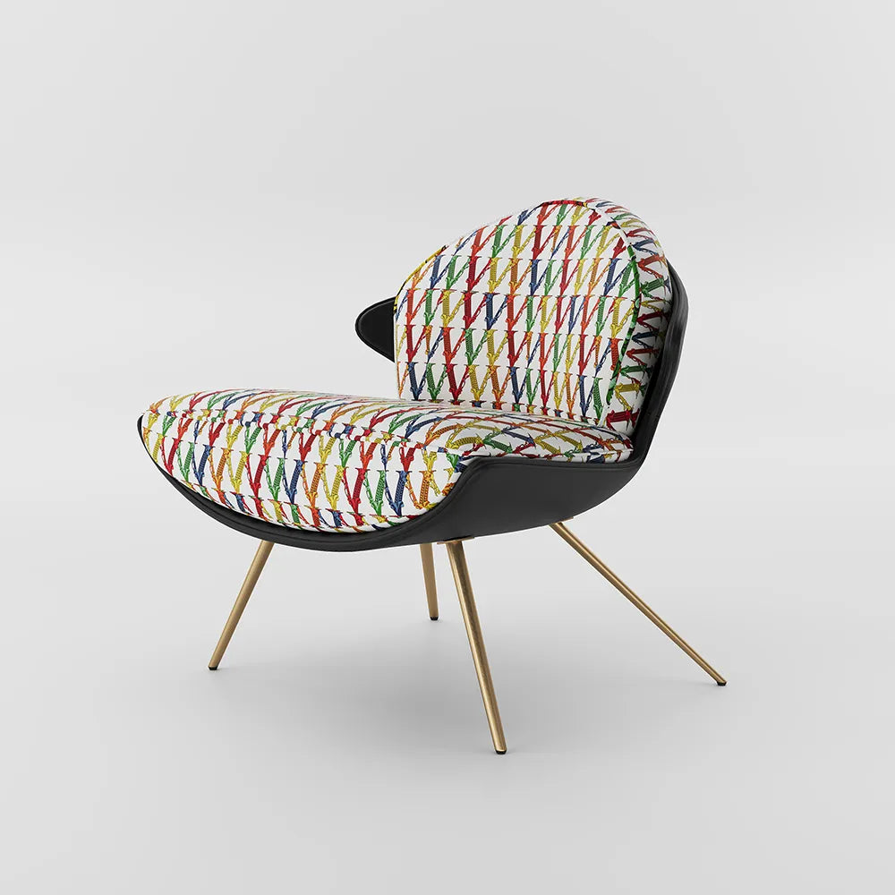 Colorblocking Accent Chair