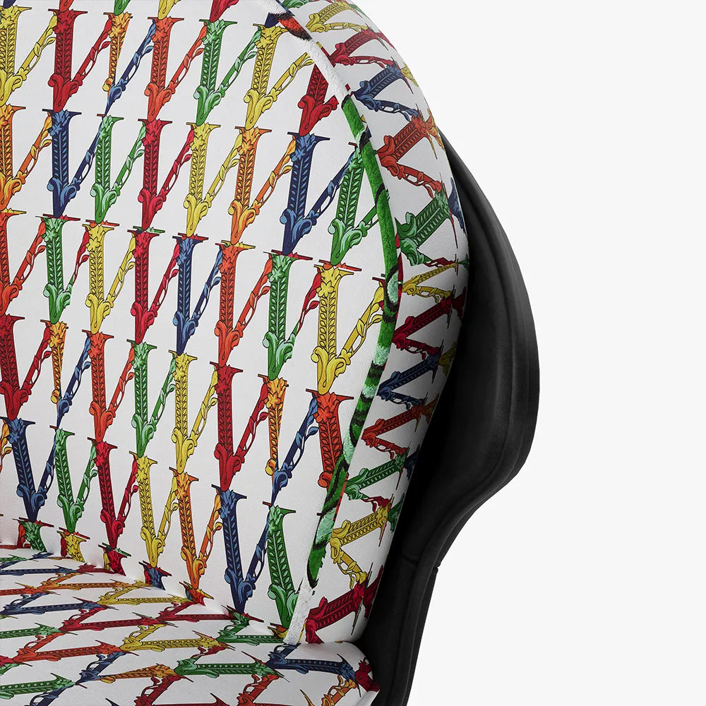 Colorblocking Accent Chair