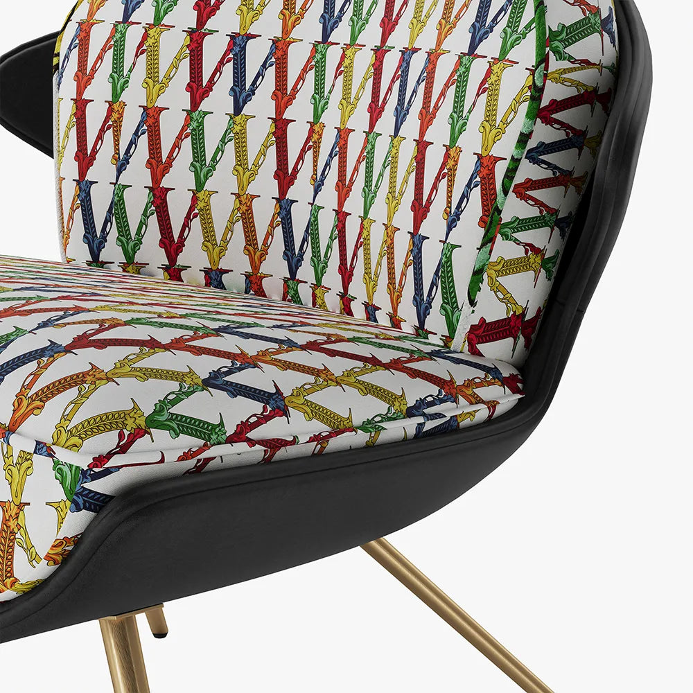 Colorblocking Accent Chair