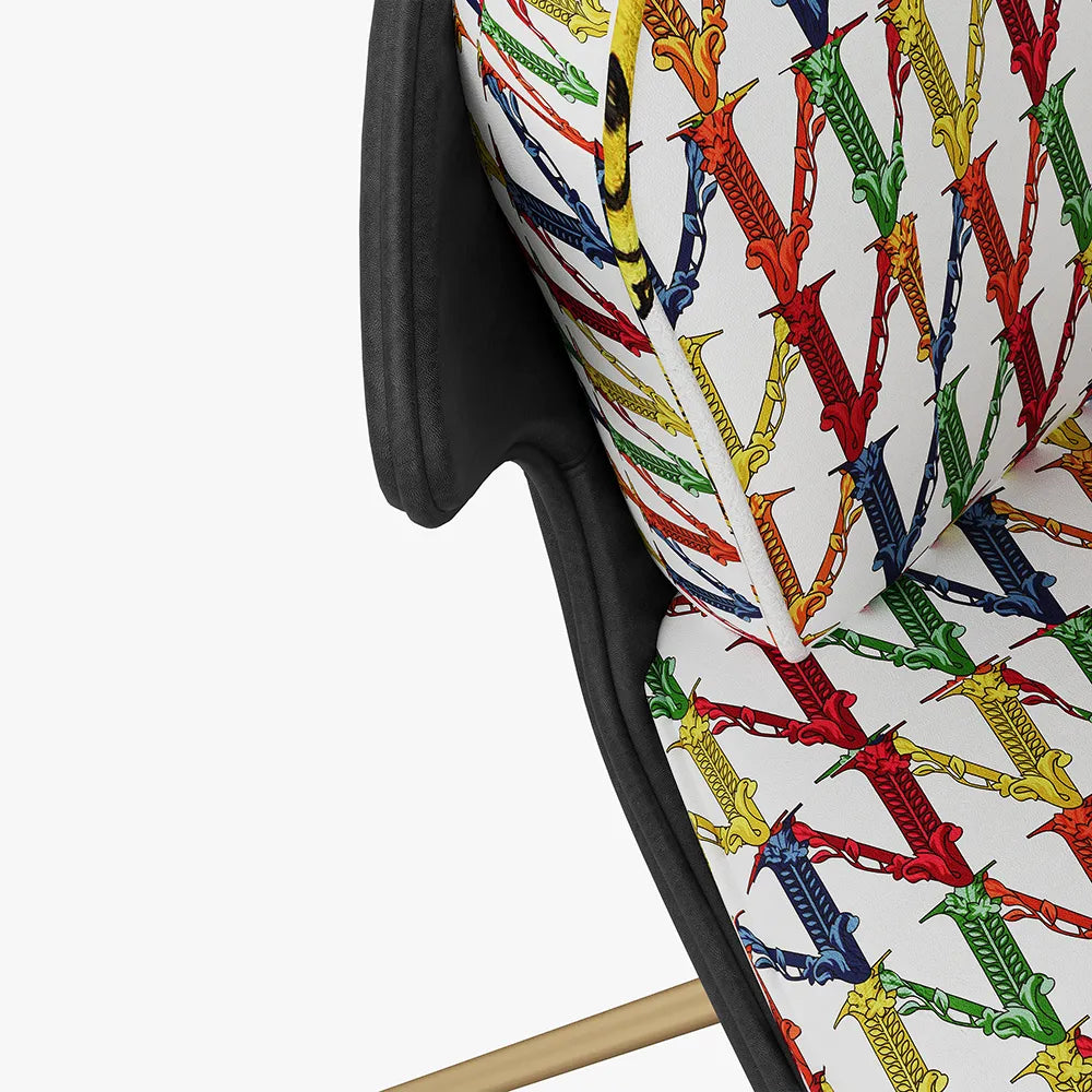 Colorblocking Accent Chair