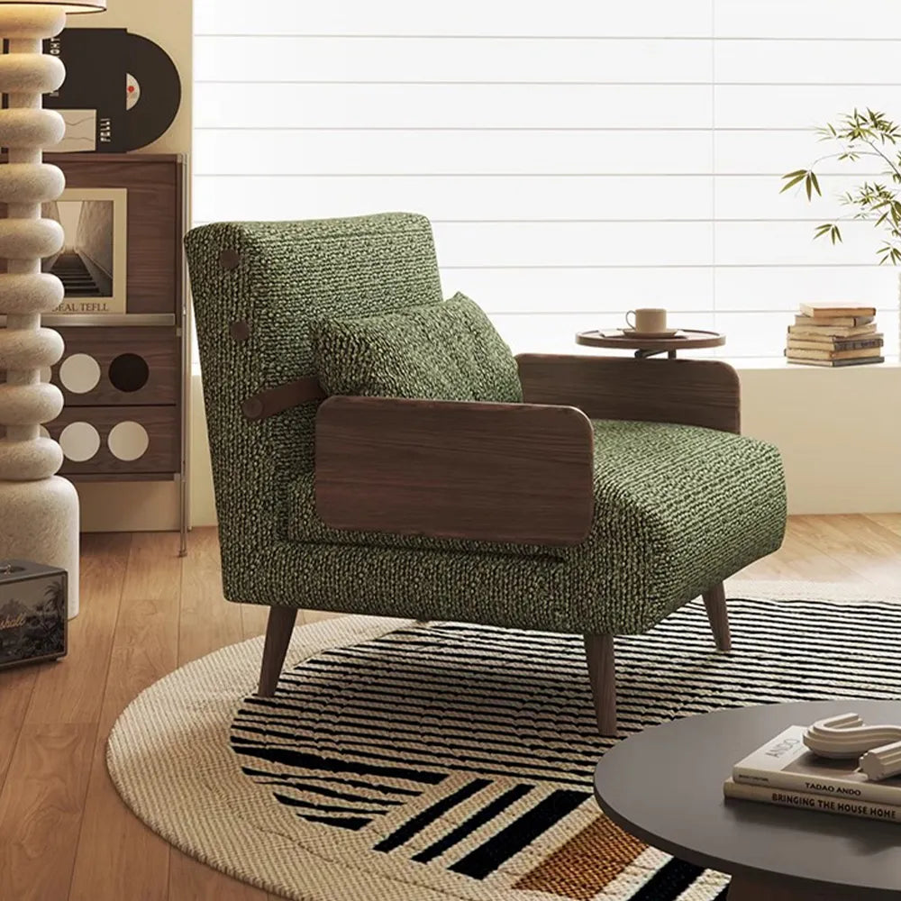 Chaise d'appoint pliante verte de 35,43 pouces 