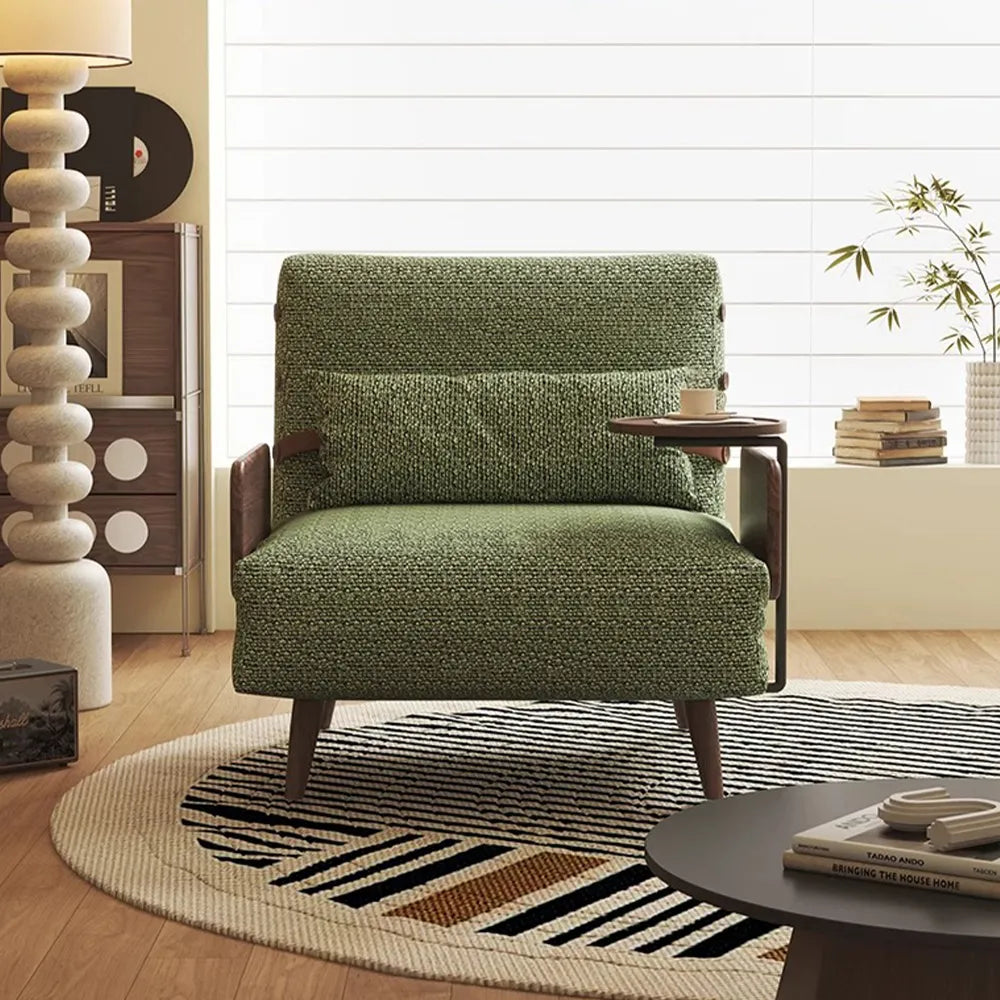Chaise d'appoint pliante verte de 35,43 pouces 