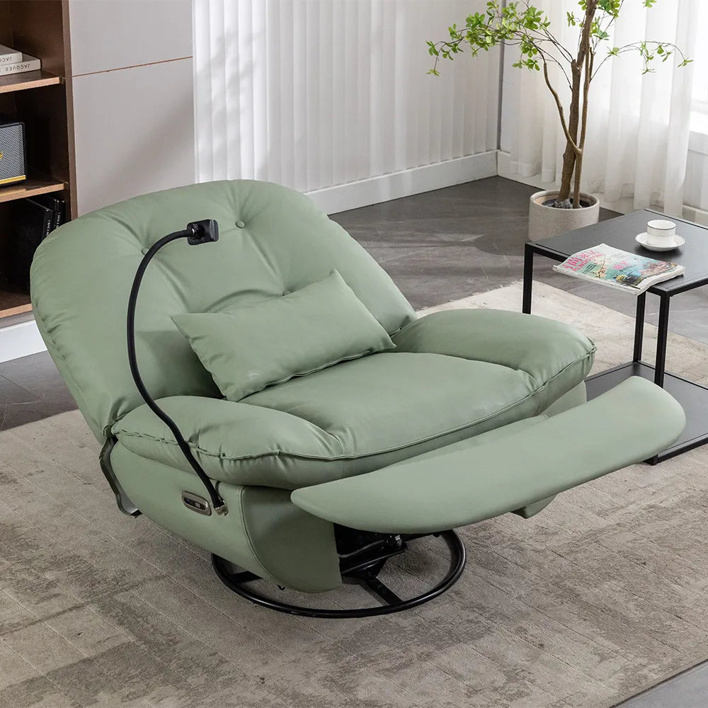 Fauteuil inclinable électrique pivotant avec coussin de taille 