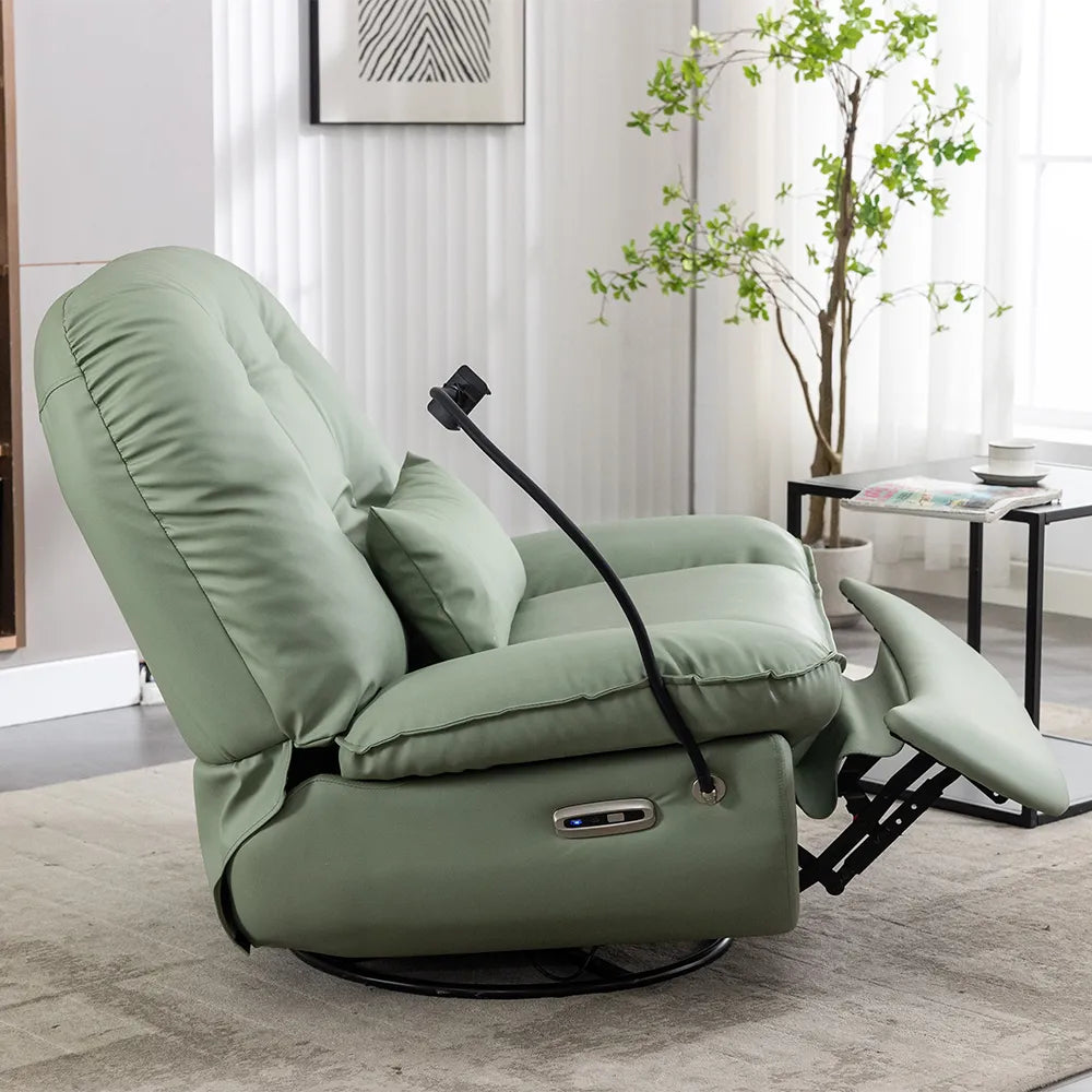 Fauteuil inclinable électrique pivotant avec coussin de taille 
