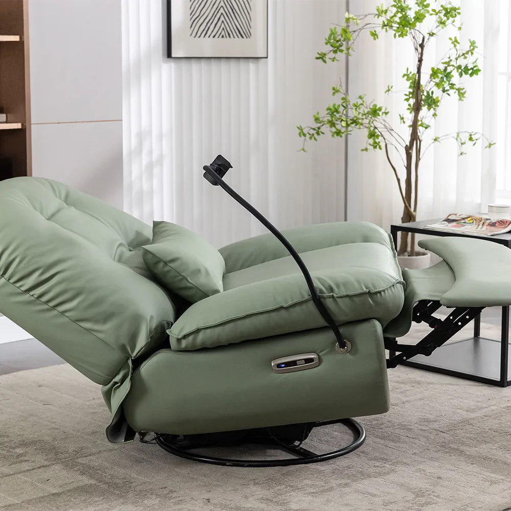 Fauteuil inclinable électrique pivotant avec coussin de taille 