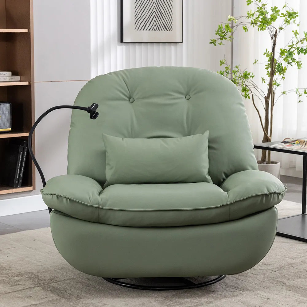 Fauteuil inclinable électrique pivotant avec coussin de taille 