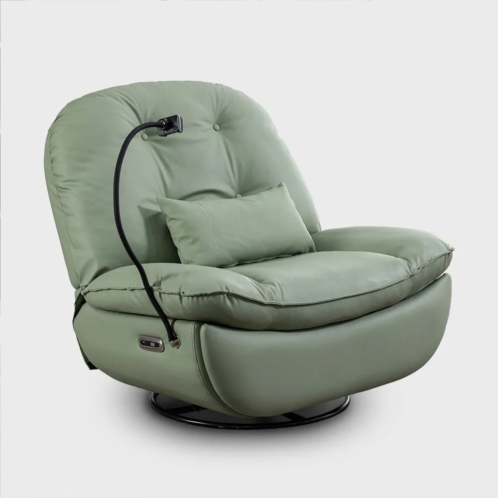 Fauteuil inclinable électrique pivotant avec coussin de taille 