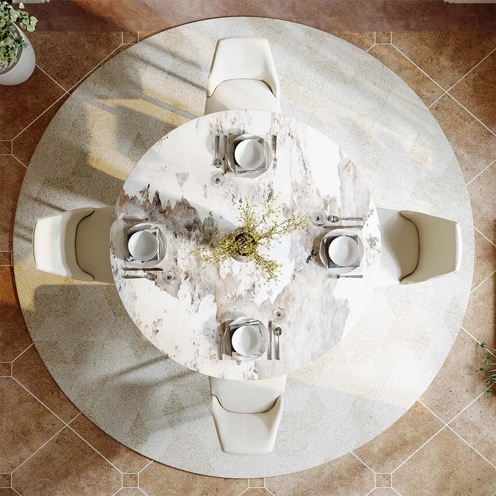 47" Modern Luxury Round Dining Table