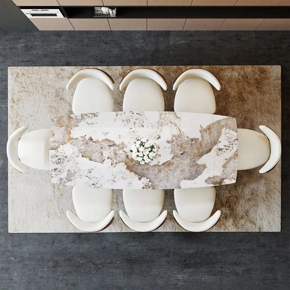 Hobart-Rectangular Sintered Stone Dining Table