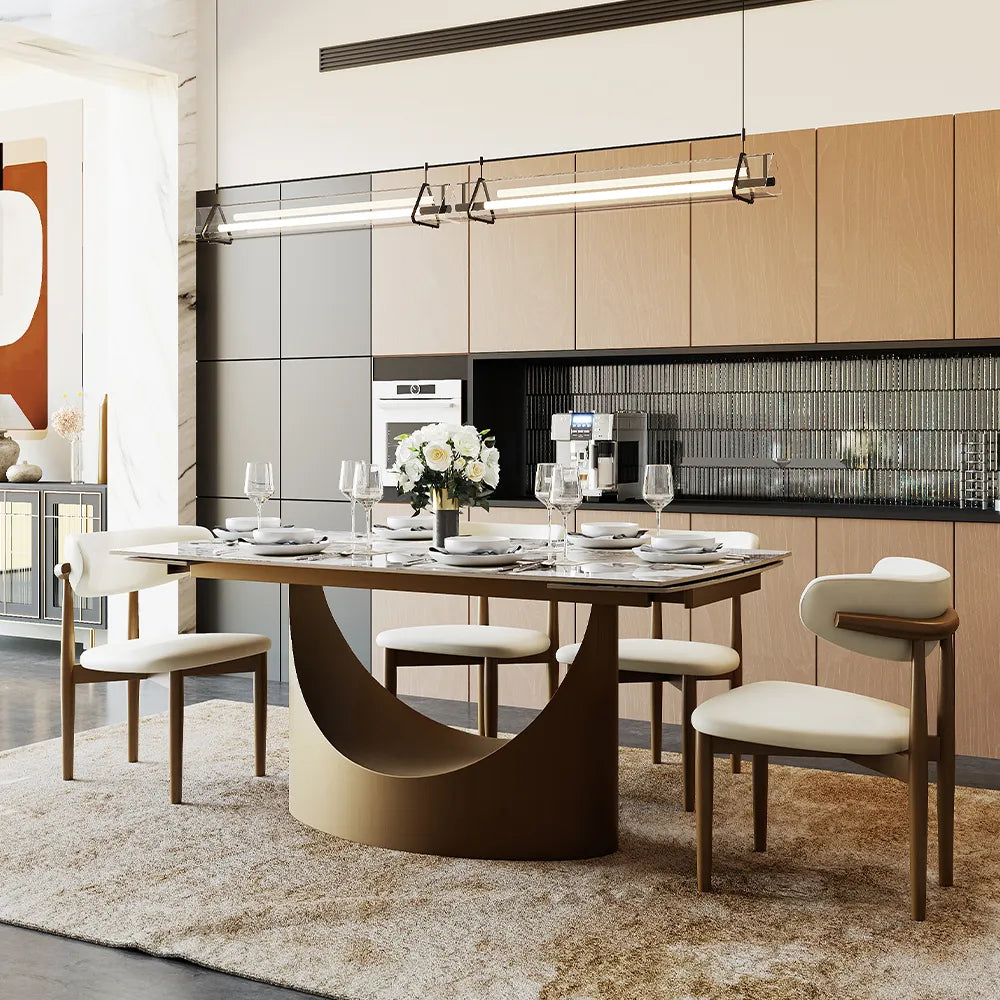 Hobart-Rectangular Sintered Stone Dining Table