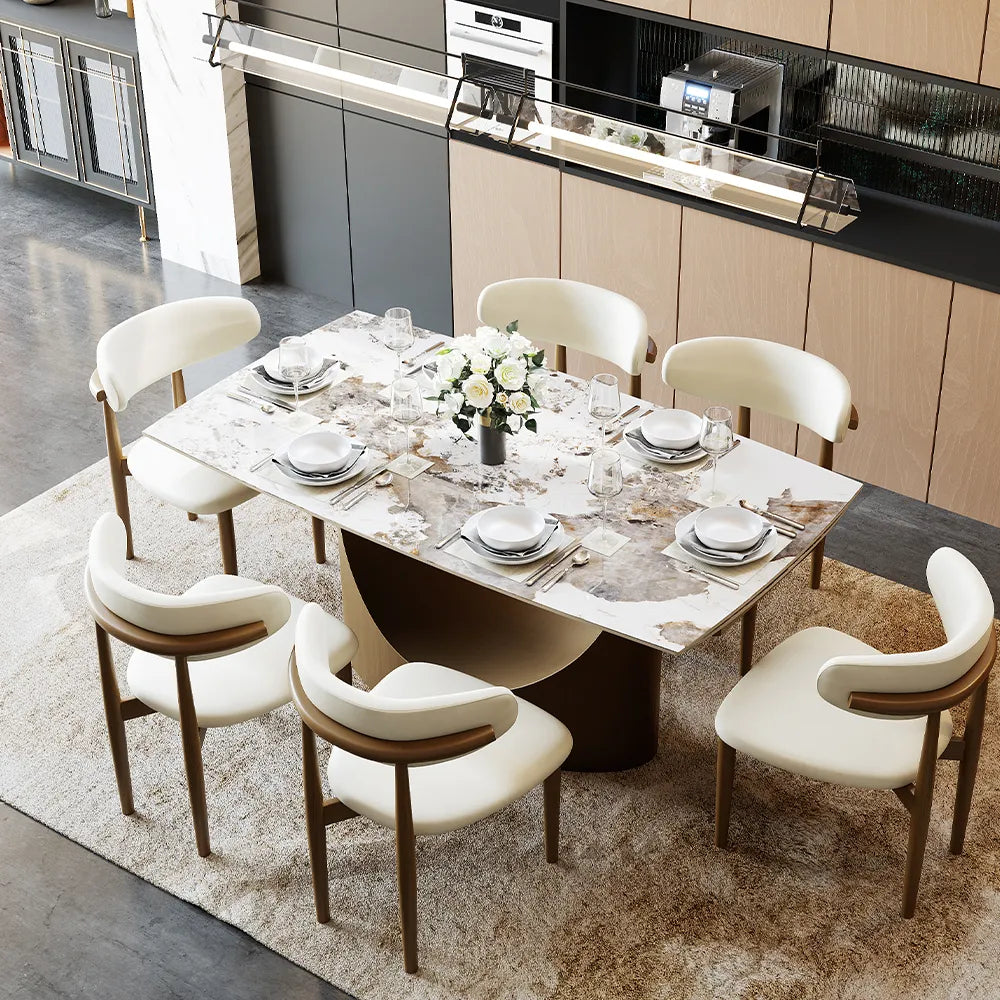 Hobart-Rectangular Sintered Stone Dining Table