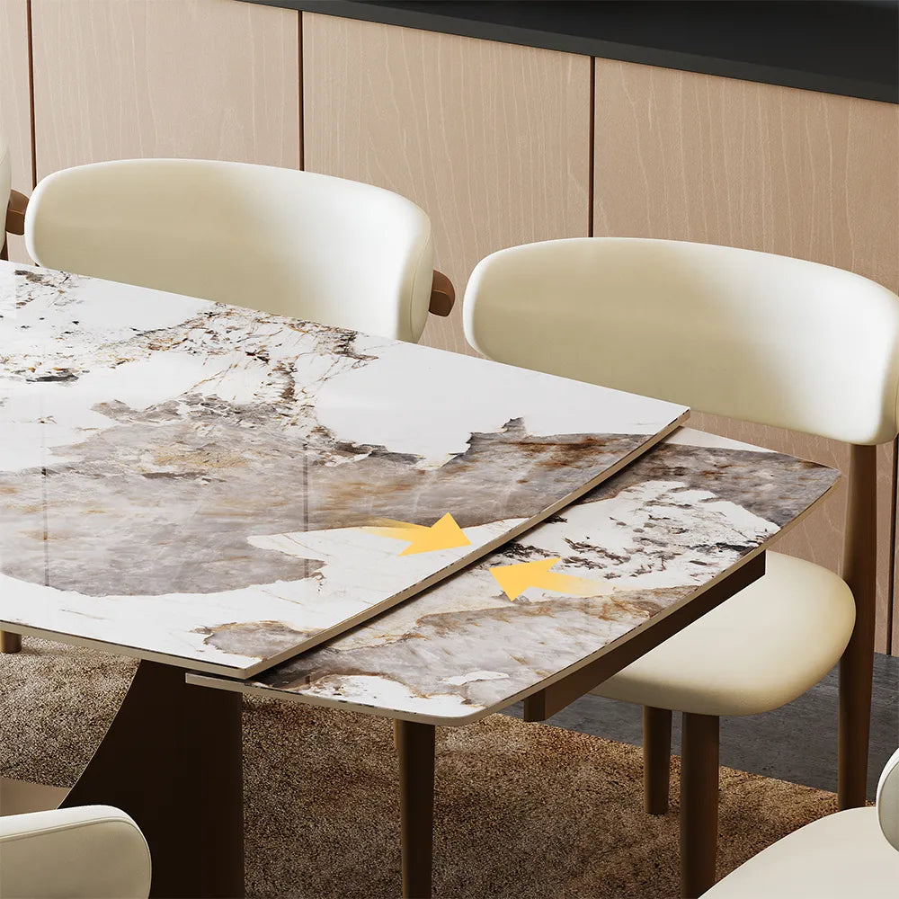 Hobart-Rectangular Sintered Stone Dining Table