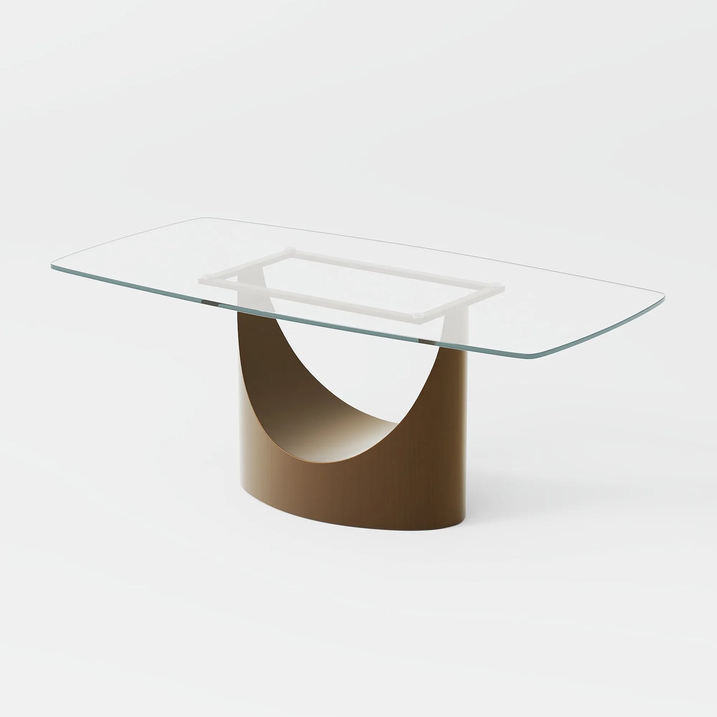 Hobart - Rectangular Tempered Glass Dining Table