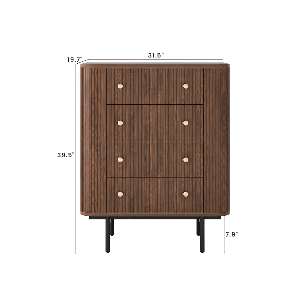 Silva - Modern 4 Drawers Dresser