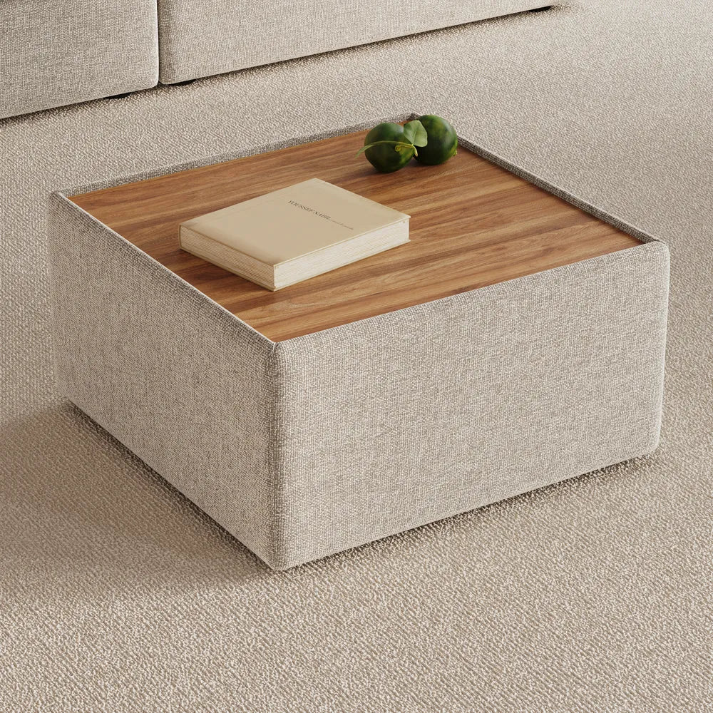31.5'' Modern Minimalist Chenille Coffee Table