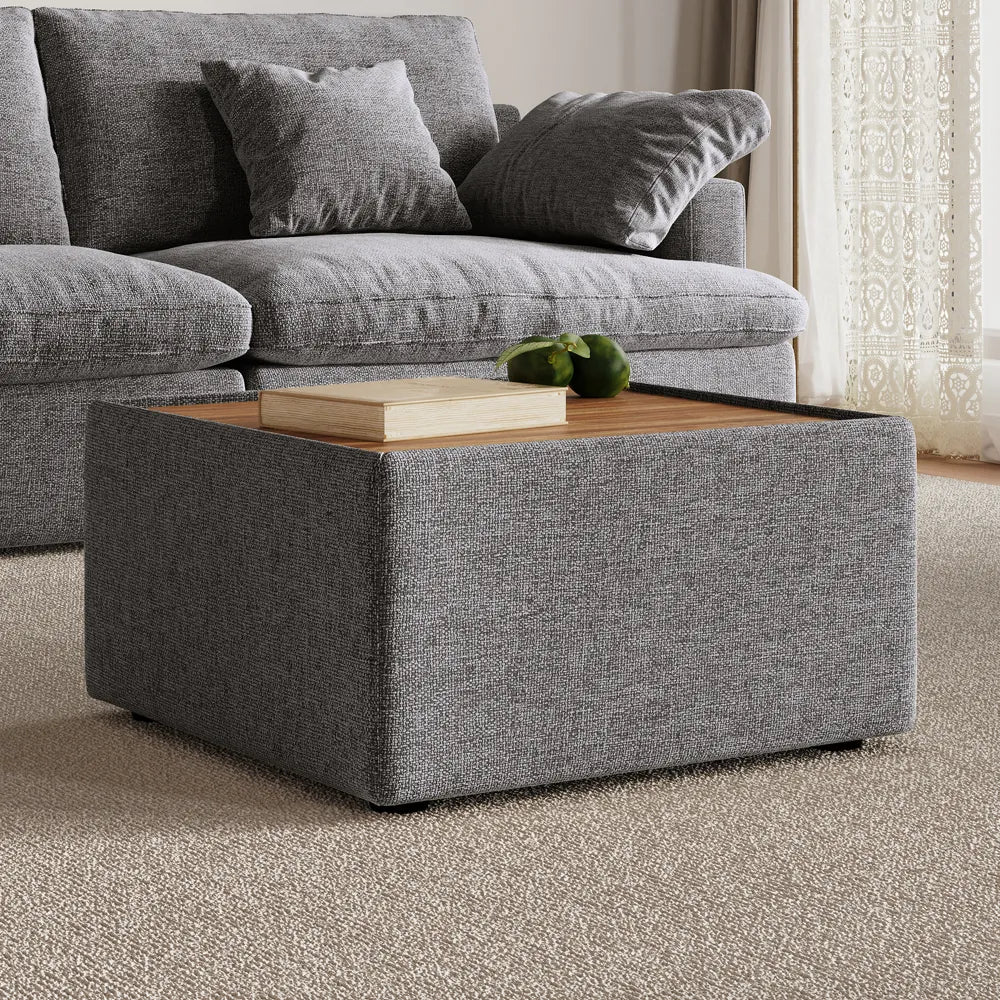 31.5'' Modern Minimalist Chenille Coffee Table