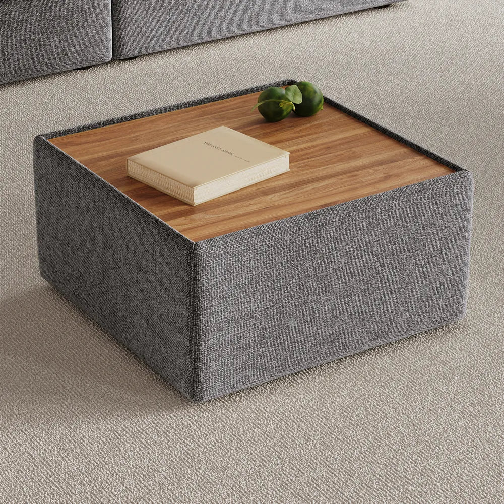 31.5'' Modern Minimalist Chenille Coffee Table