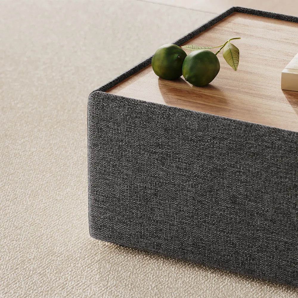 31.5'' Modern Minimalist Chenille Coffee Table