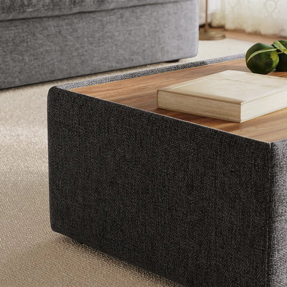 31.5'' Modern Minimalist Chenille Coffee Table