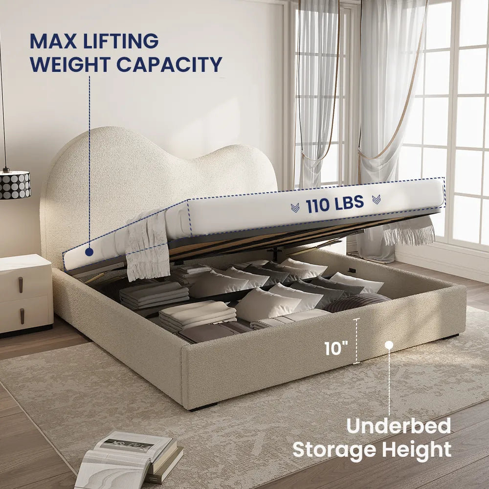 Cadre de lit King Size Cloud avec rangement