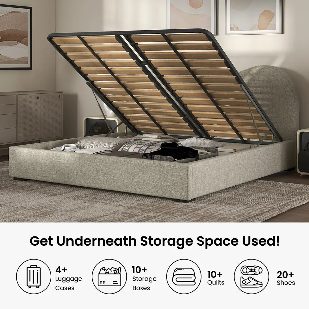 Cadre de lit King Size Cloud avec rangement