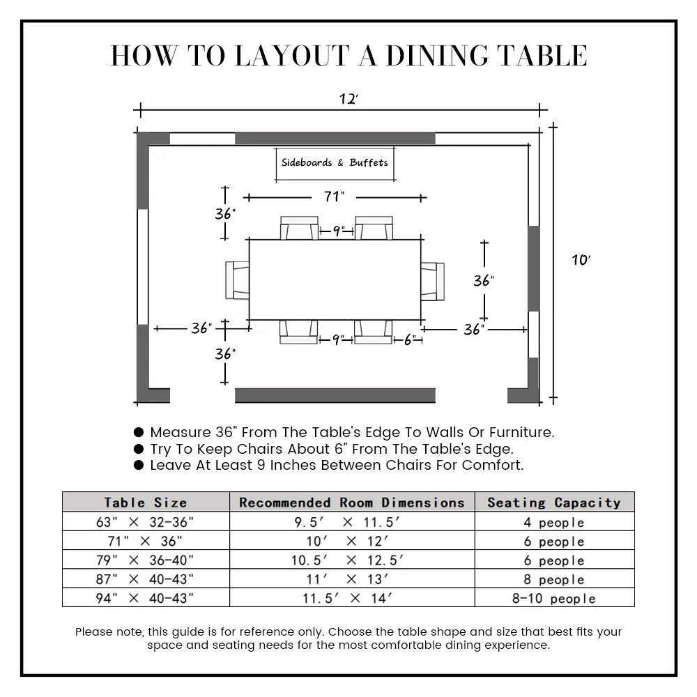 71"Modern Luxury White Rectangular Dining Table for 4-6