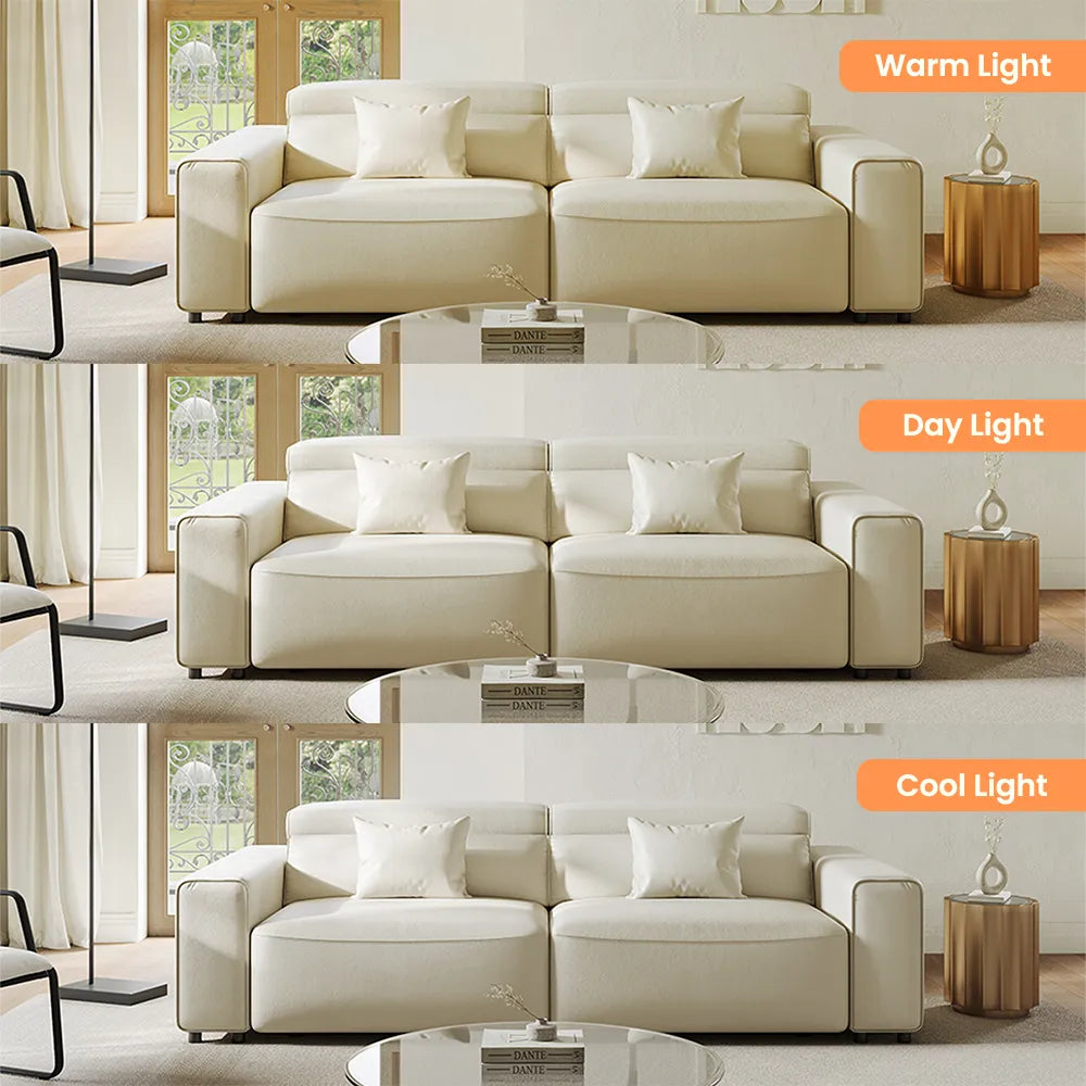 Luxury Leather Electric Pull Out Sofa Bed Slide Out Extendable Couch — view 7