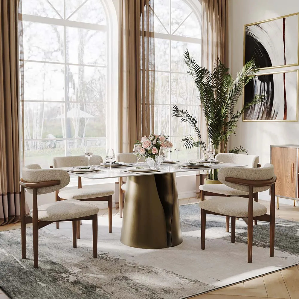 71in Vera - Rectangular Sintered Stone Dining Table — view 4