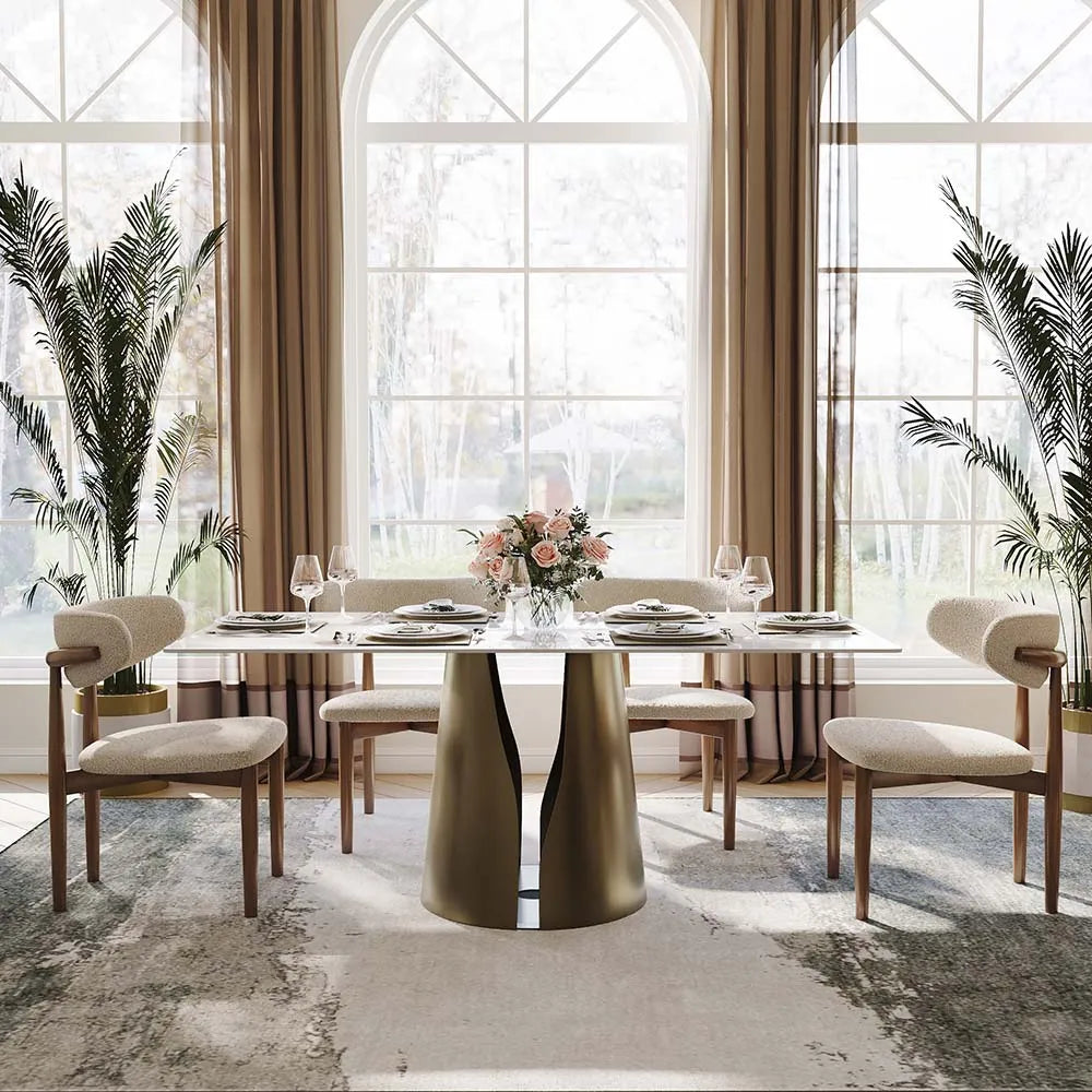 71in Vera - Rectangular Sintered Stone Dining Table — view 5