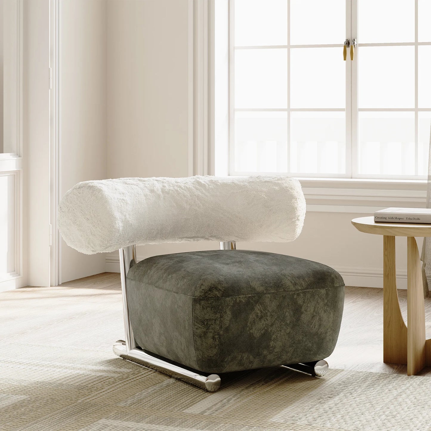 39.76" Modern Stylish Accent Chair with Fully-Assembled