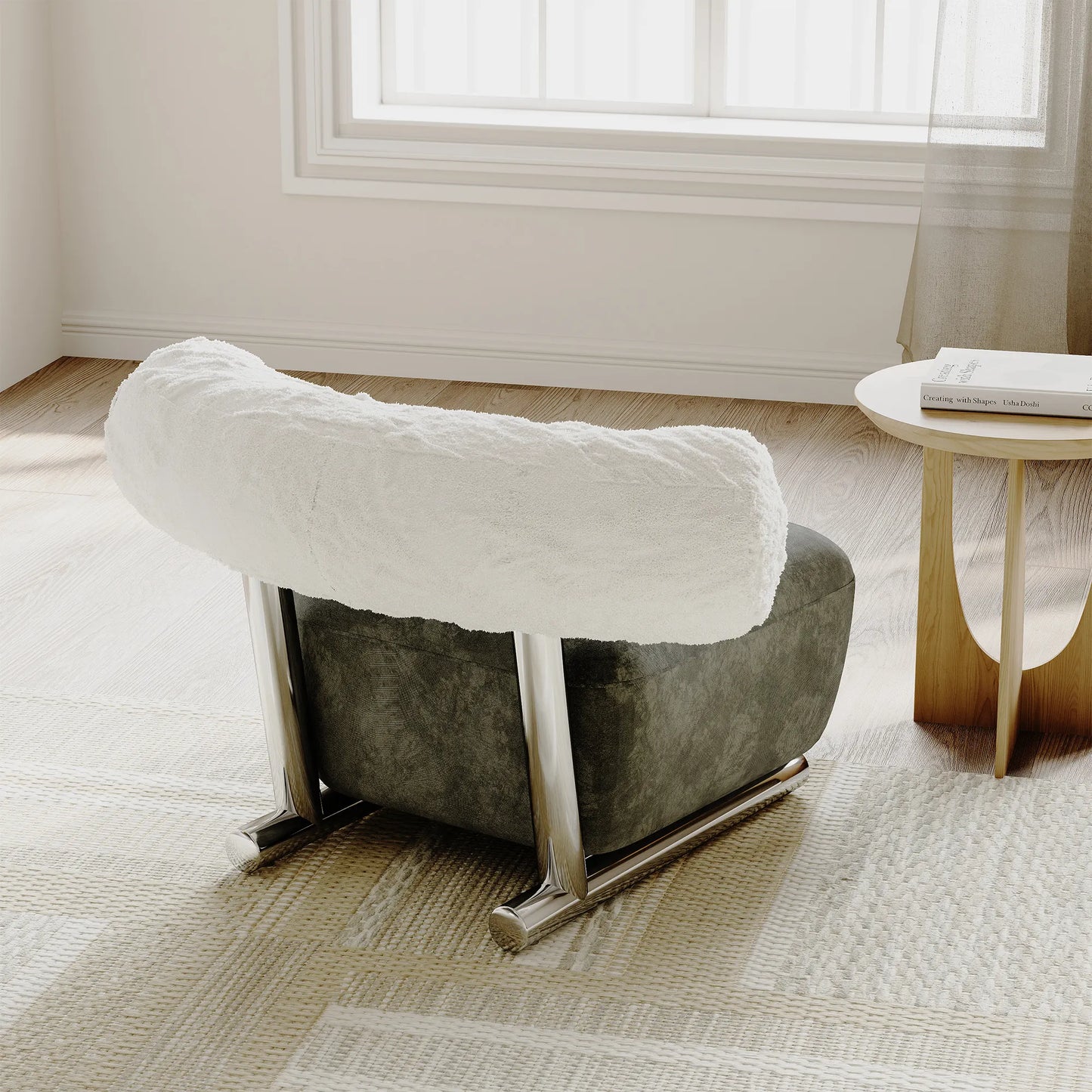 39.76" Modern Stylish Accent Chair with Fully-Assembled