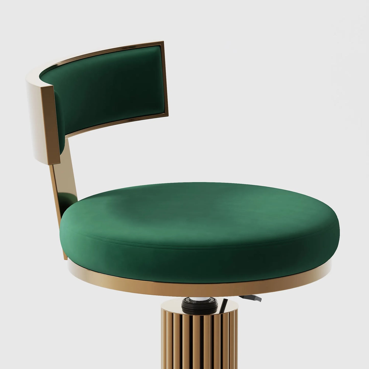 Modern Luxury Adjustable Height Bar Stools Set of 2