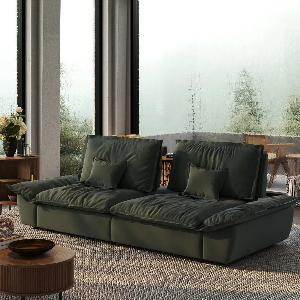 104.33" Sailboat Deep Sofa with Adjustable Backrest