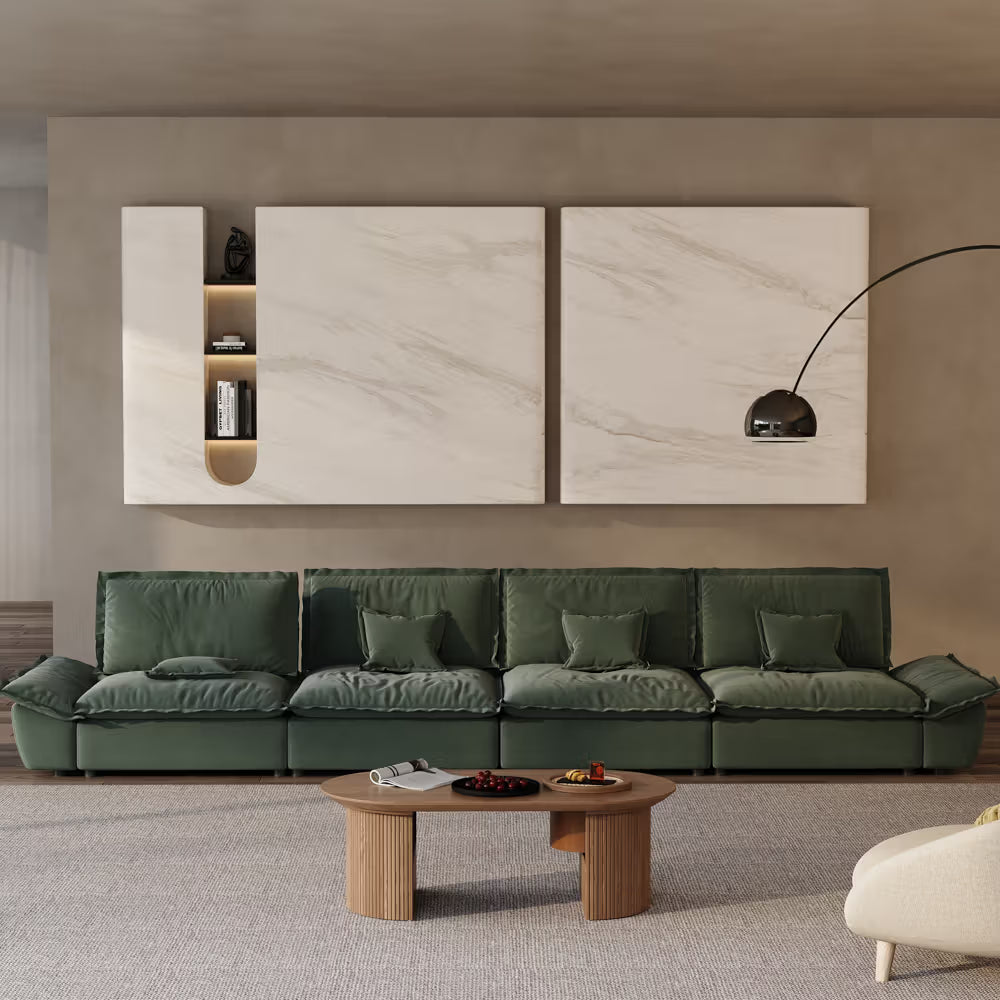Hudson Modern Deep Sofa with Adjustable Backrest