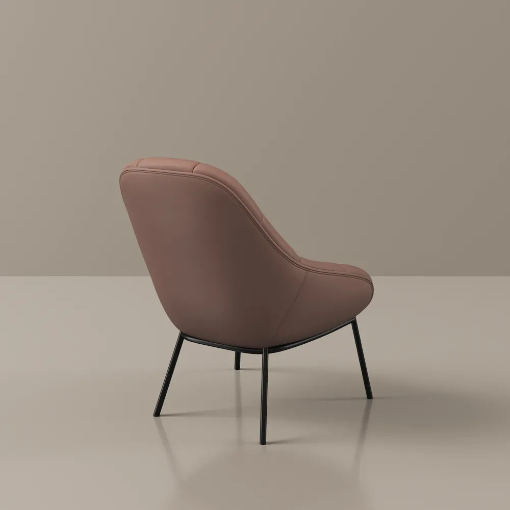 27.56" Modern Pink Lounge Chair