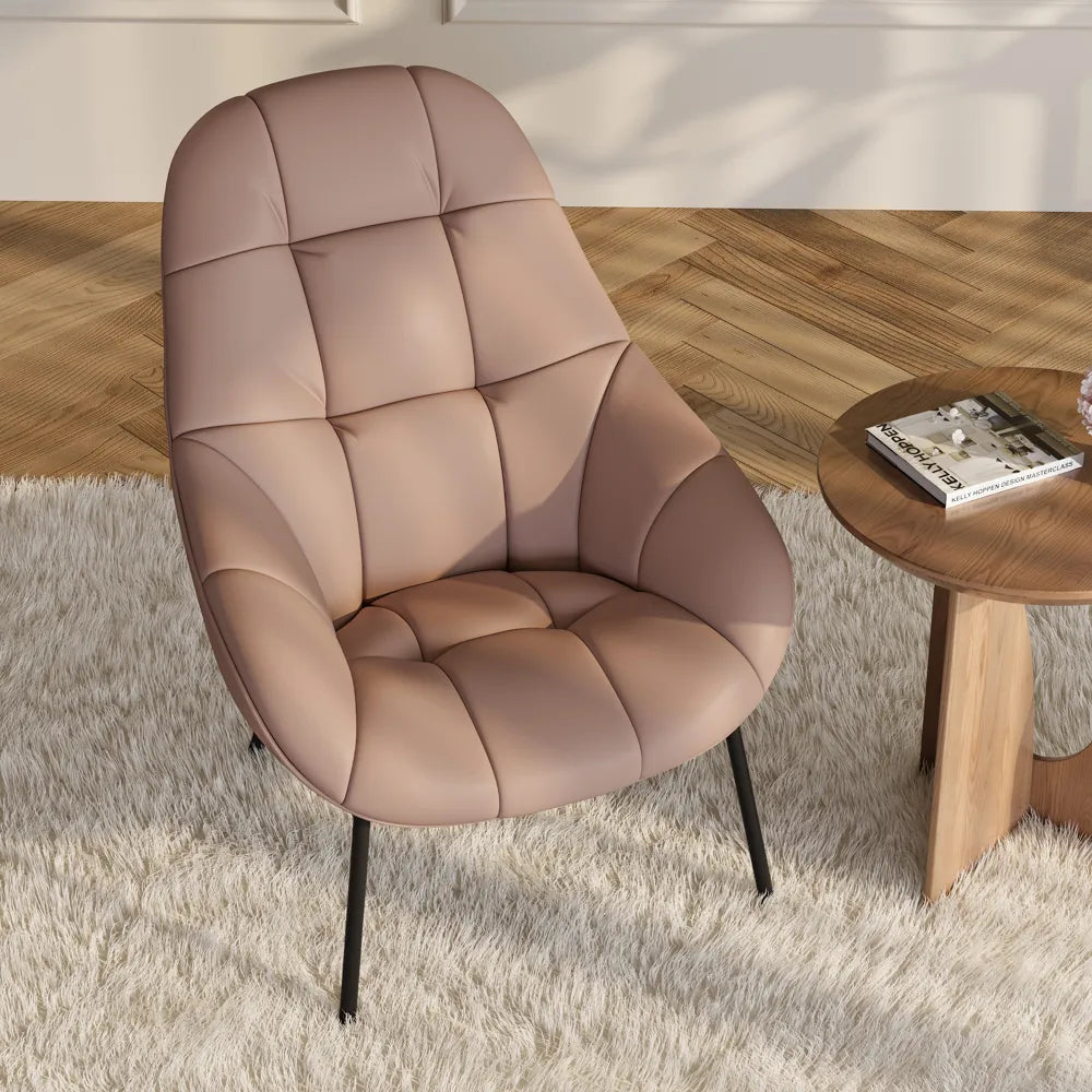 27.56" Modern Pink Lounge Chair