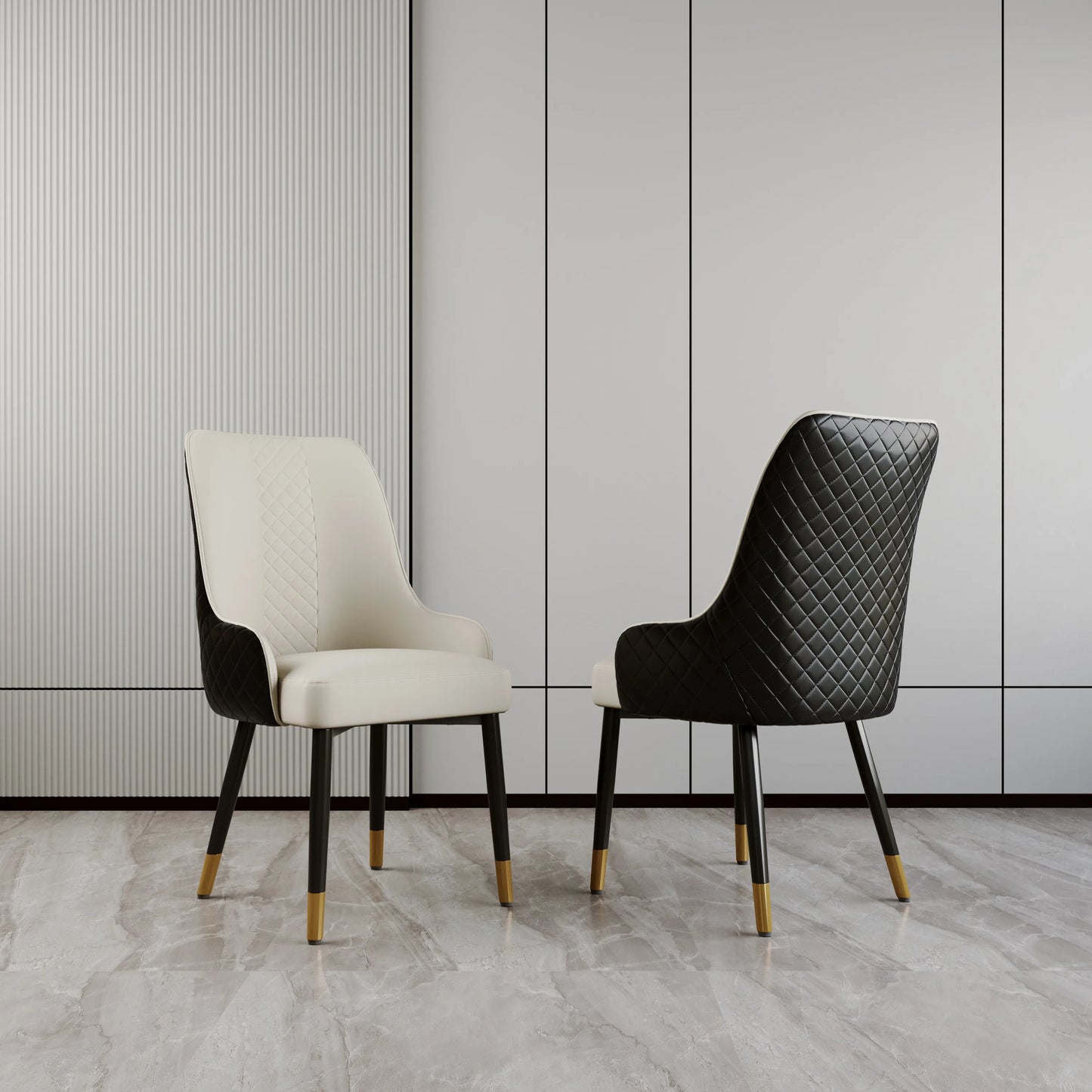 Modern Upholstered Dining Chairs Set of 2