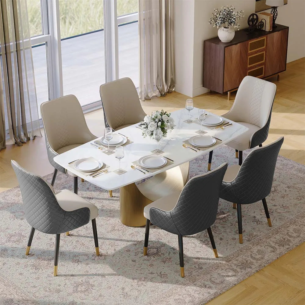 Modern Upholstered Dining Chairs Set of 2