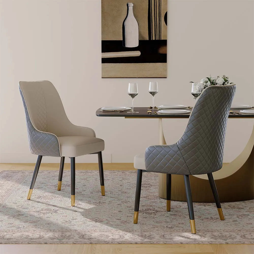 Modern Upholstered Dining Chairs Set of 2